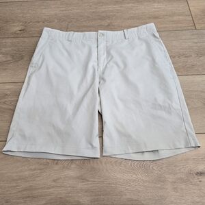 Nike Shorts Men 38 Beige Dri Fit Chino Performance Swoosh Golf Lightweight Khaki